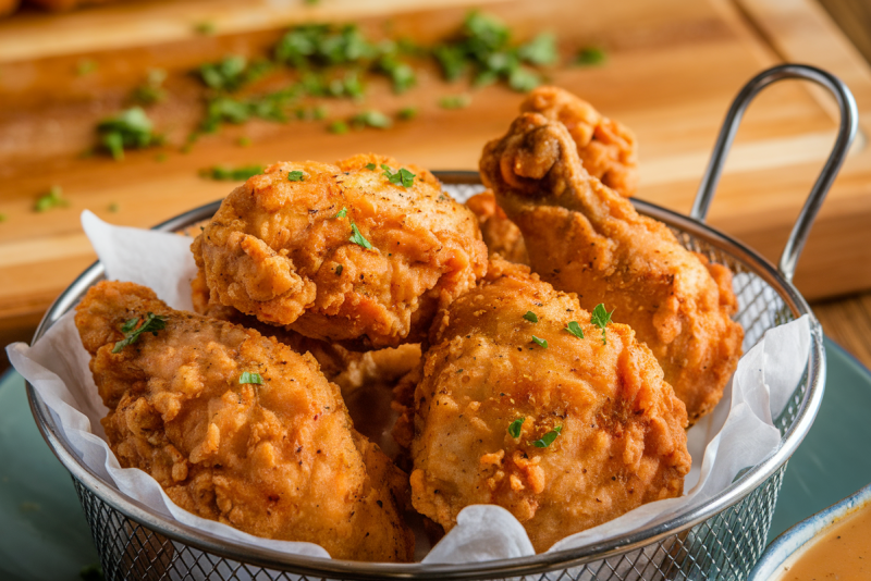 poulet-pane-croustillant-sans-huile-airfryer