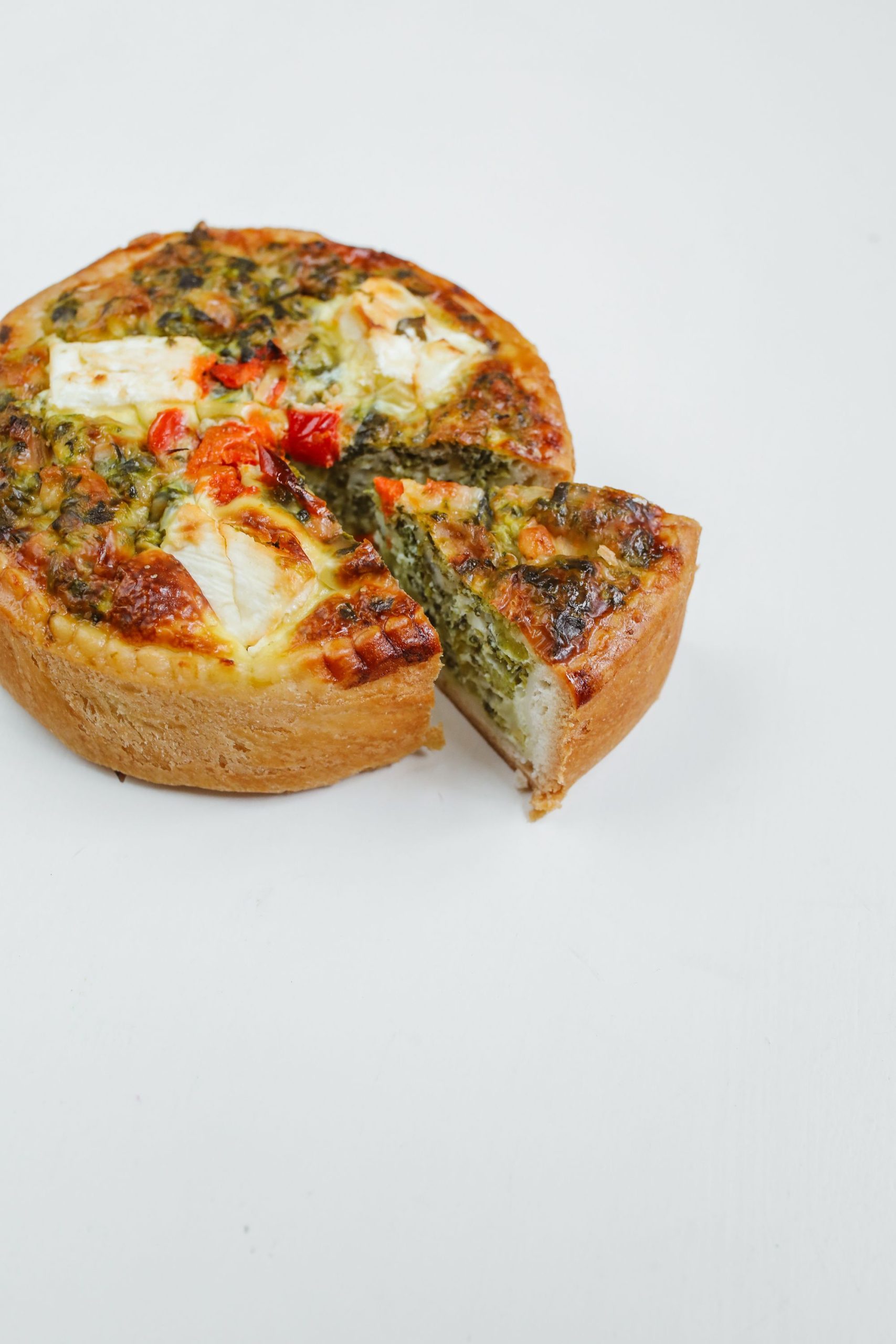 Quiche épinard chèvre bien réussie