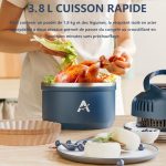 Aewhale Air fryer portable 3,8 L, vue 3, en miniature