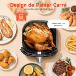 Aigostar Air fryer XXL double panier 7 L, vue 4, en miniature