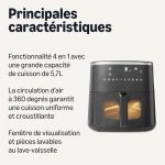 Amazon Basics Air fryer à fenêtre 5,7 L, vue 2, en miniature