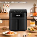 DEIME Air fryer 4,3 L, vue 4, en miniature