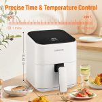 DEIME Mini air fryer 2,5 L, vue 3, en miniature