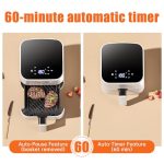 DEIME Mini air fryer 2,5 L, vue 4, en miniature