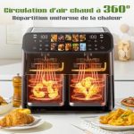 Draixcor Air fryer double panier 9 L, vue 4, en miniature