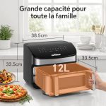 Emphsism Air fryer 2 compartiments 12 L, vue 2, en miniature