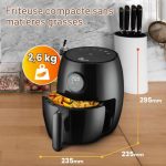 Extralink Air fryer 2 L, vue 3, en miniature