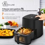 Extralink Air fryer 5 L, vue 3, en miniature