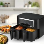 GOURMETmaxx Air fryer 2 tiroirs 8 L, vue 2, en miniature