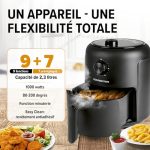 GOURMETmaxx Air fryer tactile 2,3 L, vue 2, en miniature