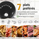 GOURMETmaxx Air fryer tactile 2,3 L, vue 3, en miniature
