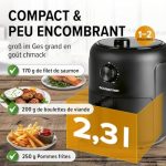GOURMETmaxx Air fryer tactile 2,3 L, vue 4, en miniature