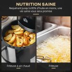 HOMCOM Air fryer 4 L, vue 4, en miniature