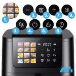 MalTec Air fryer à fenêtre 8 L, vue 4, en miniature