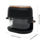 Meelryd Air fryer en verre 4 L, vue 2, en miniature