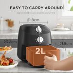 Midea Mini air fryer 2 L, vue 2, en miniature