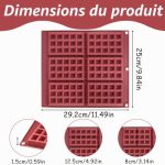 Moule à gaufres belges en silicone Butabeishy, vue 2, en miniature