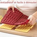 Moule à gaufres belges en silicone Butabeishy, vue 3, en miniature