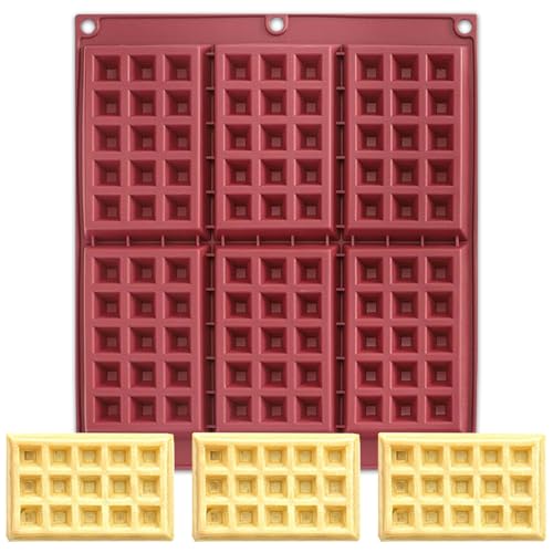 Moule à gaufres belges en silicone Butabeishy, vue 1