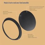 Moule à tarte TECDW fond amovible, vue 3, en miniature