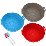 Moule rond en silicone pour air fryer, vue 1, en miniature