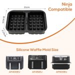Moules à gaufres en silicone VINATO (lot de 2), vue 2, en miniature