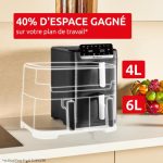 Moulinex Easy Fry Dual Crispy Stack 10 L, vue 3, en miniature