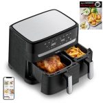 Moulinex Easy Fry Dual XXL inox 8,3 L, vue 1, en miniature