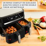 Moulinex Easy Fry Dual XXL inox 8,3 L, vue 3, en miniature