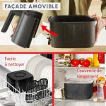 Moulinex Easy Fry Silence 5 L, 11 programmes, vue 4, en miniature