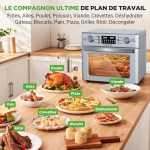 NutriChef Four air fryer 26 L, vue 3, en miniature