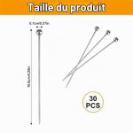 Piques à brochette inox 304 (30), vue 2, en miniature