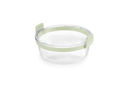 Plat rond en verre Lékué pour air fryer, vue 1