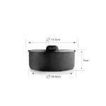 Récipient rond IBILI en silicone platine, vue 3, en miniature