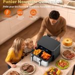 Wellent Air fryer double zone, vue 2, en miniature