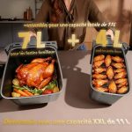 Wellent Air fryer double zone, vue 3, en miniature
