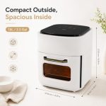 XYCFMDFTZ Mini four air fryer 15 L, vue 3, en miniature